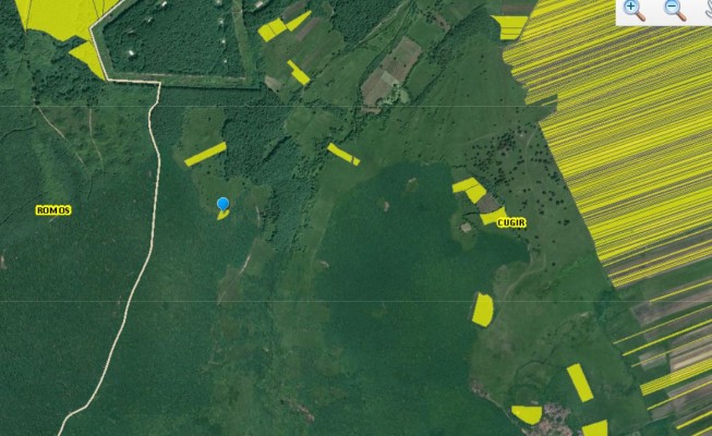 Teren agricol extravilan 1100 mp in Cugiu, jud AB