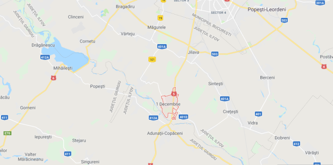 Teren agricol extravilan arabil, 1 Decembrie, Jud. Ilfov