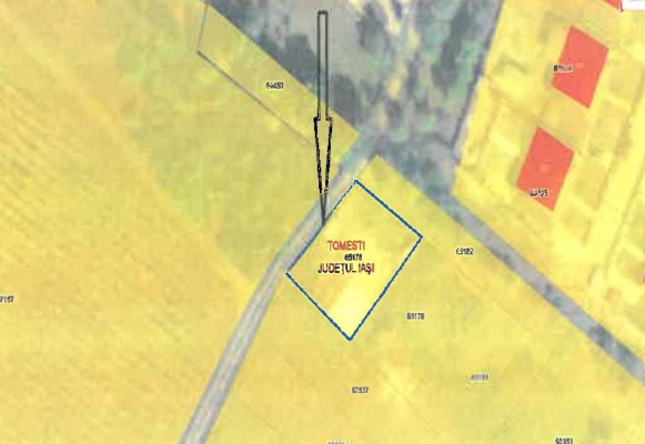 Cota 1/2 din teren intravilan, Loc. Chicerea, Com.Tomesti, Jud.Iasi