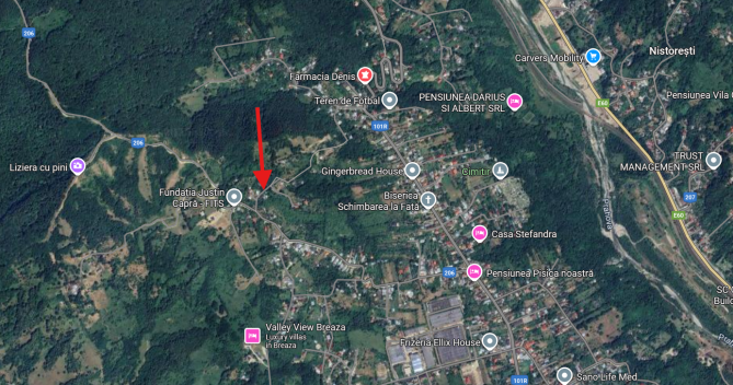 4 loturi de teren situate in Breaza de Jos, strada Padurii, judetul Prahova