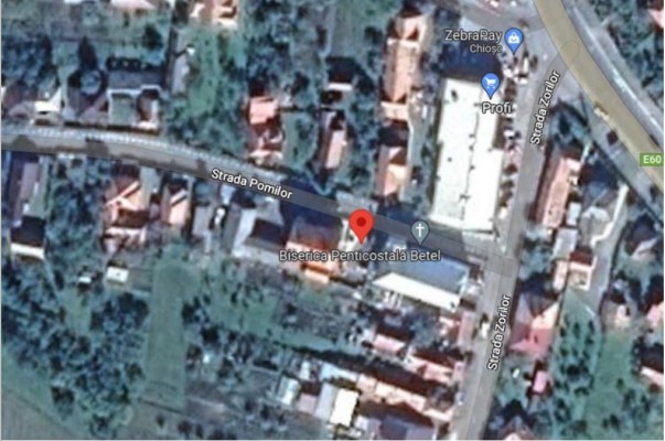 Cota de 1/2 din teren agricol intravilan 91 mp, in Huedin, str. Pomilor