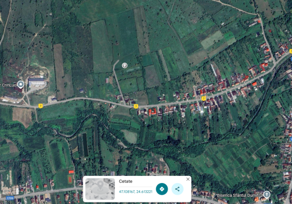 Teren extravilan 4848 mp in Comuna Cetate – Satul Satu Nou, jud. Bistrița-Năsăud