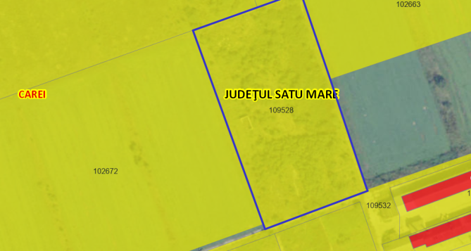 Teren extravilan arabil liber in suprafata totala de 54.747 mp alcatuit din 5 parcele distincte