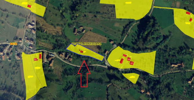 Casa P + teren in loc. Trestia, jud. HD