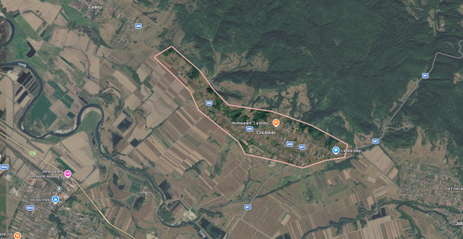 Cotă 1/1 teren extravilan arabil 5.800 mp, Sat Criciova, Jud. Timiș