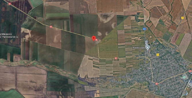 Cota de 1/4 din teren agricol extravilan – 5.710 mp – Loc. Chirnogi, jud. Călărași
