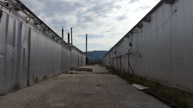 Fabrică de lemn, compusă din teren și construcții, în bloc cu echipamentele tehnologice