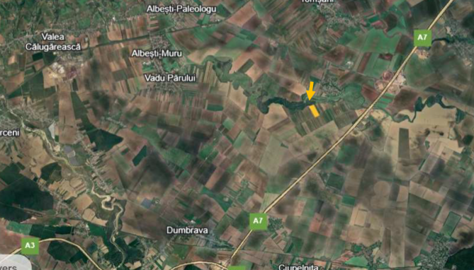 Cota de 1/2 din teren extravilan 10.000 mp – Comuna Albești‑Paleologu, sat Cioceni, Jud. Prahova