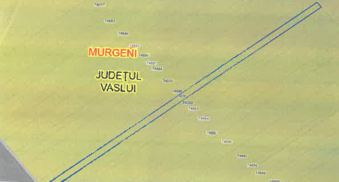 Teren extravilan – agricol, Loc.Murgeni, Județul Vaslui