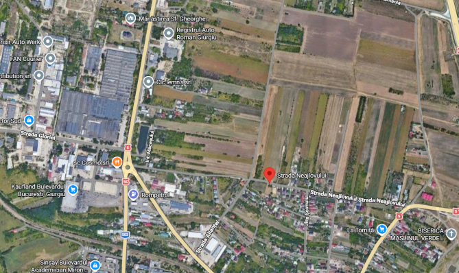 TEREN Intravilan 1.638 mp, Giurgiu, Str NEAJLOVULUI