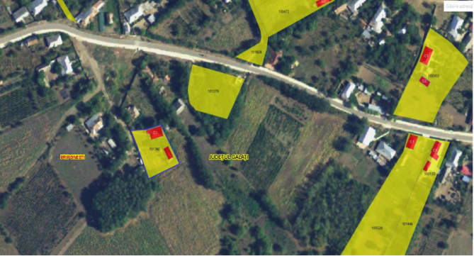Teren intravilan cu constructie, sat Ciorasti, com. Priponesti, jud. Galati
