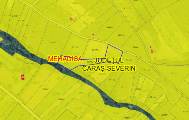 Teren faneata in extravilan situat in comuna Mehadica, judetul Caras-Severin