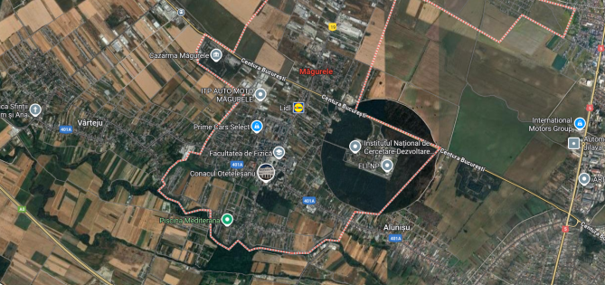Cota 1/3 din teren extravilan, Magurele, judetul Ilfov