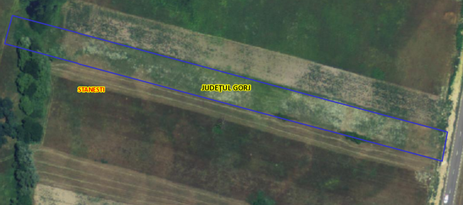 Teren partial intravilan arabil in suprafata de 5004 mp situat in sat Stanesti